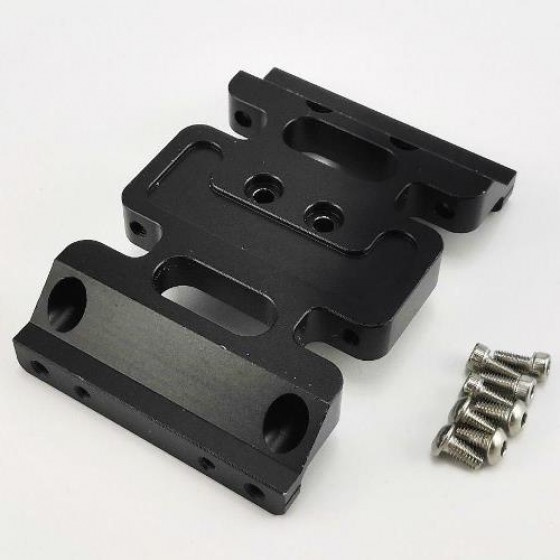 Alloy Skid Plate (Transmission Case Mount) - Black for SCX10 II