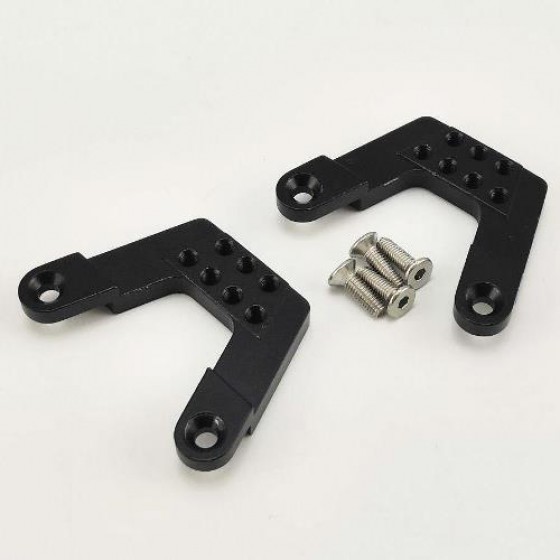 Alloy Rear Shock Hoops (Shock Tower) - Black for SCX10 II