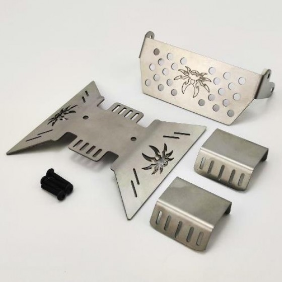 Whole Chassis Protector Armor Set for SCX10 III Jeep Wrangler - Spider