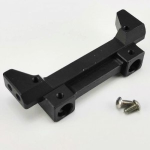 Alloy Rear Chassis Brace (Rear Bumper Mount) - Black for SCX10 II