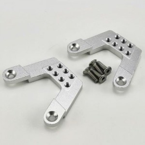 Alloy Rear Shock Hoops (Shock Tower) - Silver for SCX10 II