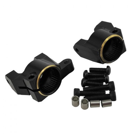 Brass Spindle / Castor Block Set for  Enduro Sendero 1/10 Rock Crawler - Black 20g+23g