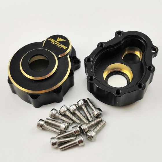 Brass Outer Rear/Front Portal Housing For TRX-4  -Black