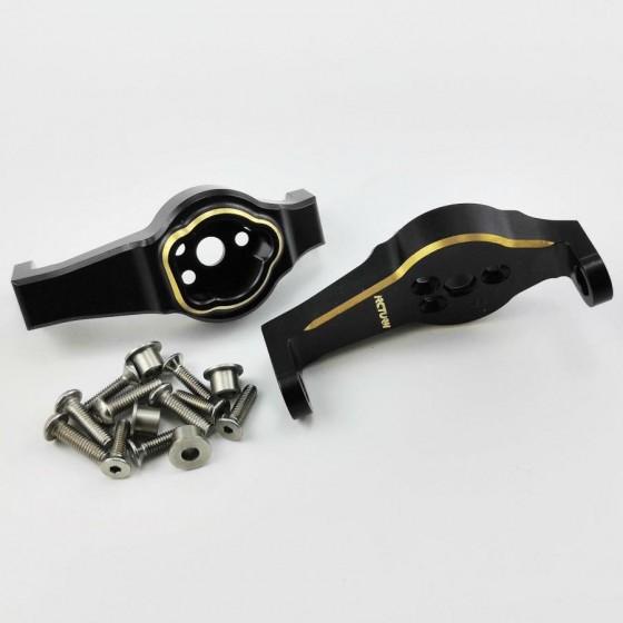 Brass C Cup / Steering Mount Set -Black for (TRX-4)