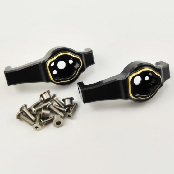 Brass C Cup / Steering Mount Set -Black for (TRX-4)