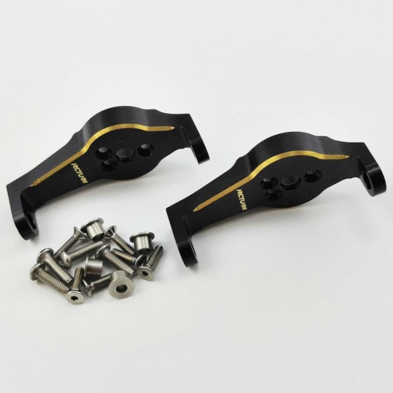 Brass C Cup / Steering Mount Set -Black for (TRX-4)