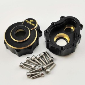 Brass Outer Rear/Front Portal Housing For TRX-4  -Black