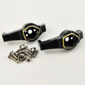 Brass C Cup / Steering Mount Set -Black for (TRX-4)