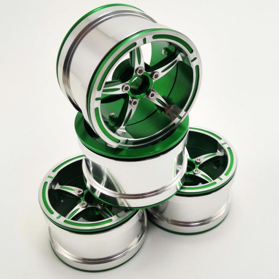 Cool Star Green ​2.2'' Aluminum Beadlock Crawler Wheels 4pcs