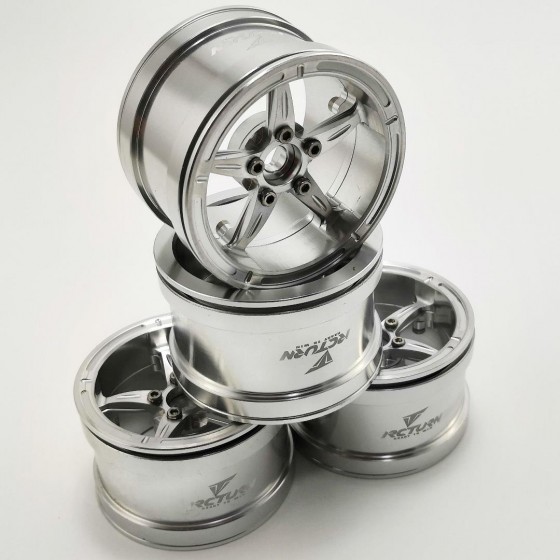 Cool Star Silver 2.2'' Aluminum Beadlock Crawler Wheels 4pcs