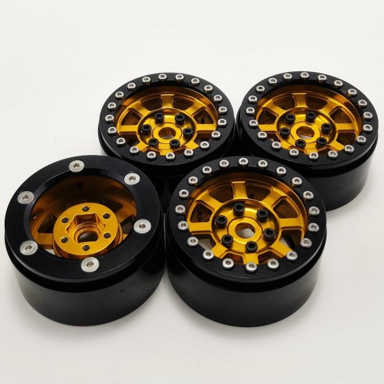 BUCK ​Gold 2.2'' Aluminum Beadlock Crawler Wheels 4pcs 