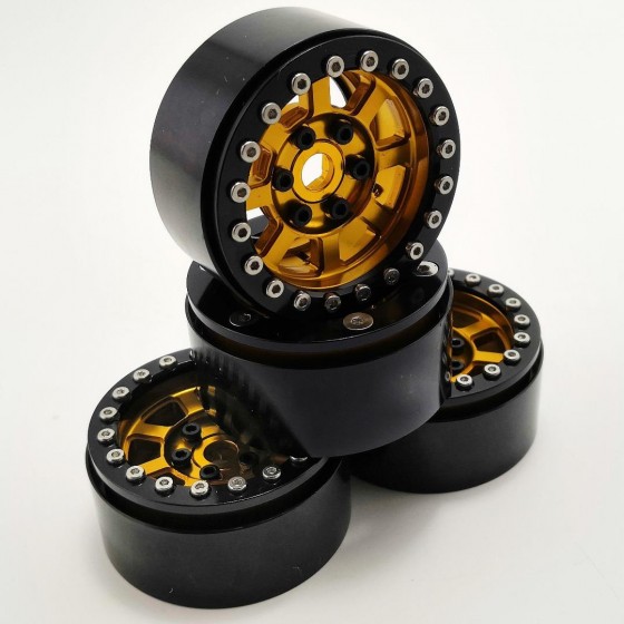 BUCK ​Gold 2.2'' Aluminum Beadlock Crawler Wheels 4pcs 