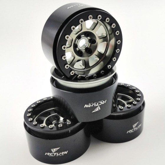 BUCK ​Ink(Ti-color) 2.2'' Aluminum Beadlock Crawler Wheels 4pcs