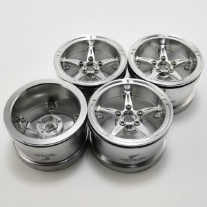 Cool Star Silver 2.2'' Aluminum Beadlock Crawler Wheels 4pcs