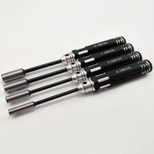 Drill Black Classic Nut Drivers Set 4pcs Box4.0/5.5/7.0/8.0mm