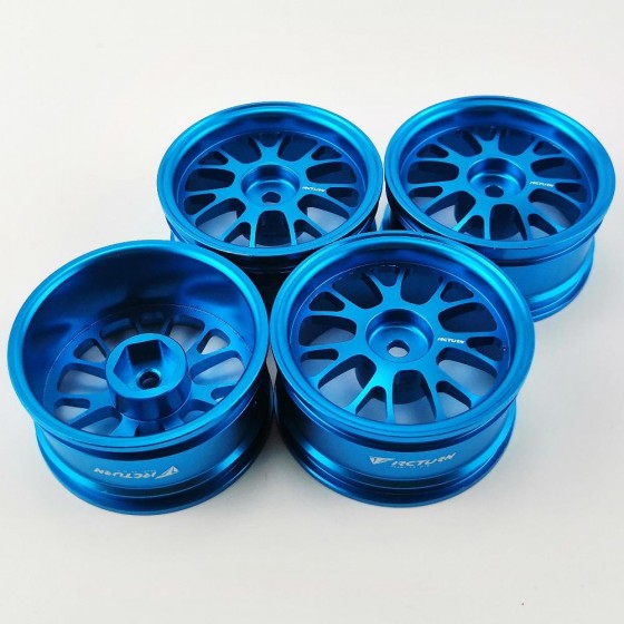 Alloy 1/10 On Road Drift Car Wheel Rims - B Style SkyBlue 52x26mm  4pcs/set