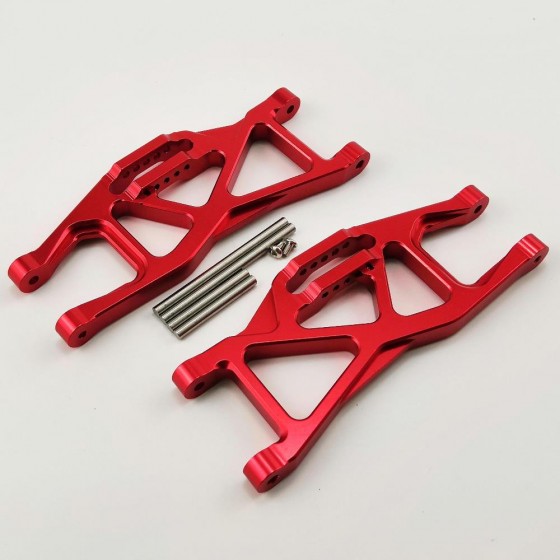Aluminum Front/Rear Lower Suspension Arms - Red for TRAXXAS 1/10 MAXX (Down Suspension Arms)