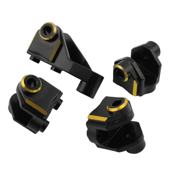 Black Brass Lower Shock Suspension Link Mount Set for (TRX-4)