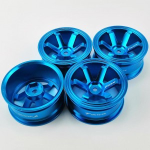 Alloy 1/10 On Road Drift Car Wheel Rims - C Style SkyBlue 52x26mm  4pcs/set