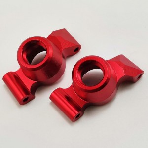 Aluminum Rear Hub Set - Red for TRAXXAS 1/10 MAXX (Rear C Hub)