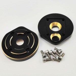 Black Brass Outer Portal Housing For Axial Capra1.9 UTB SCX10 III 48gx2