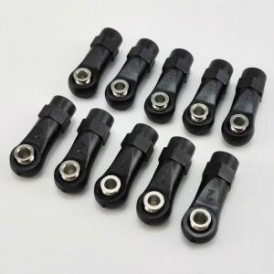 Plastic M4 Rod Ends - Small Hex  (SCX10 / II / III, TRX4) ScrewHole: M4 24x7.5mm 10pcs/bag