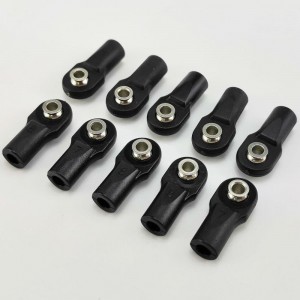 Plastic M4 Rod Ends - Flat  (SCX10 / II / III, TRX4) ScrewHole: M4 22x9.7mm 10pcs/bag