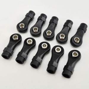 Plastic M4 Rod Ends - Big Hex  (SCX10 / II / III, TRX4) ScrewHole: M4 25x7.3mm 10pcs/bag