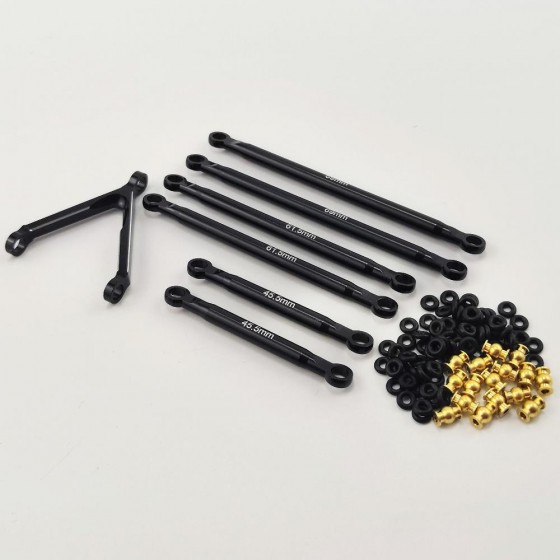 Alloy Crawler Wheelbase Links Set for SCX24 Jeep Wrangler (Aluminum Link Set)