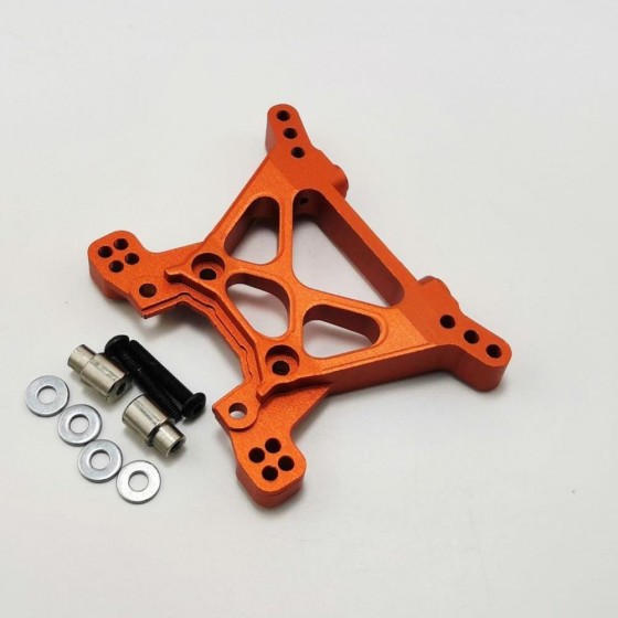 Alumium Front Shock Tower Set - Orange for Traxxas Stampede Slash Rustler 4x4