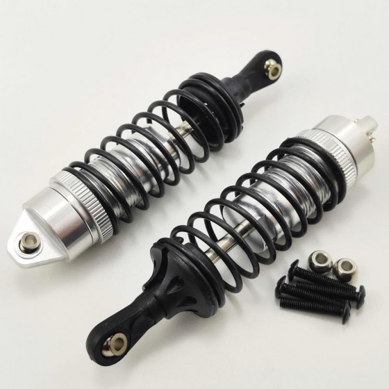 Alumium Front Spring Set - Silver for Traxxas Stampede Slash Rustler 4x4