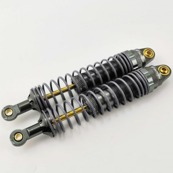 Alloy Adjustable Oil Filled Shocks Absorber Damper for 1/10 Scale Crawler - TiColor 113mm(-88mm) 1pair/set 113x18x18mm (Shock Oil Needed)