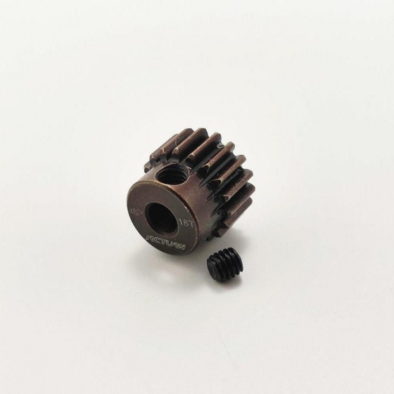 3.175 Bore 48DP - 18T Aluminum 7075 Hard Coated Motor Pinions Gear - Red with M3 set screw for 1/10 RC Car