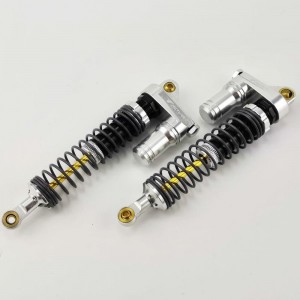Alloy Piggyback Adjustable Oil Filled Shocks Absorber Damper for 1/10 Scale Crawler - Silver 120mm(-88mm) 1pair/set 120x35x18mm (Shock Oil Needed)