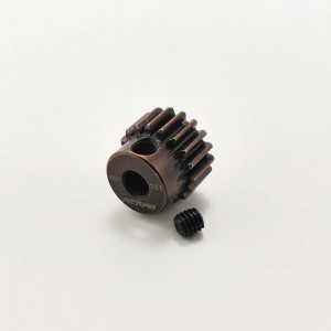 3.175 Bore 48DP - 18T Aluminum 7075 Hard Coated Motor Pinions Gear - Red with M3 set screw for 1/10 RC Car