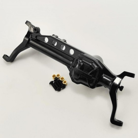 Alloy Portal Axle Housing for SCX10III - Front Black