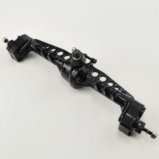 Alloy Portal Axle Set for SCX10III - Rear Black with gears, assemblied