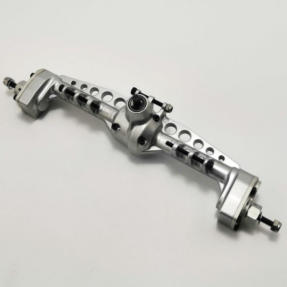 Alloy Portal Axle Set for SCX10III - Rear Silver with gears, assemblied