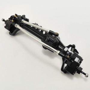 Alloy Portal Axle Set for SCX10III - Front Black with gears, assemblied Diff Gears: 24T/8T Portal Gears: 23T/12T Gear Ratio: 5.75:1