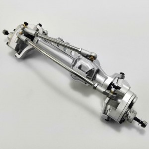 Alloy Portal Axle Set for SCX10III -  Front Silver with gears, assemblied Diff Gears: 24T/8T Portal Gears: 23T/12T Gear Ratio: 5.75:1