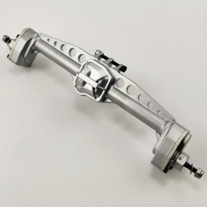 Alloy Portal Axle Set for SCX10III - Rear Silver with gears, assemblied