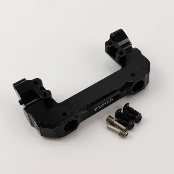 Aluminum Front Bumper Mount  for SCX10 III - Black (Bumper Mounts Chassis Front)