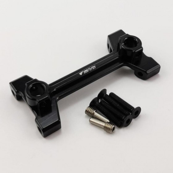 Aluminum Upper Brace of Rear Shock Tower Mount for SCX10 III - Black (Upper Shock Tower Brace)