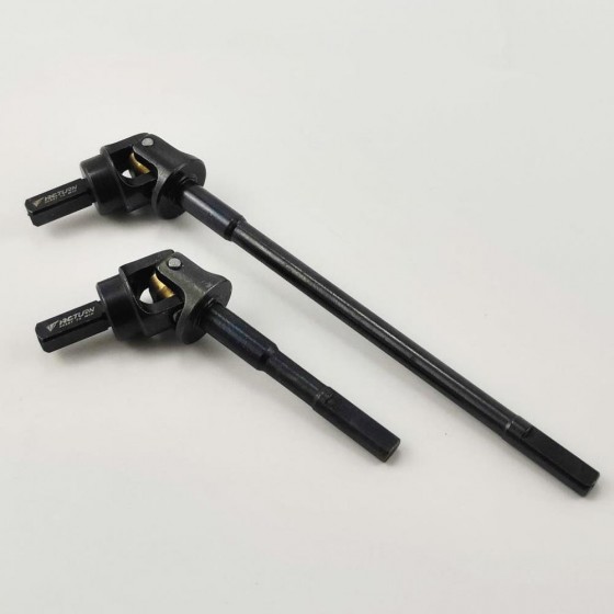 Steel Front CVD Set for SCX10 III - Black (Universal Axle Set)