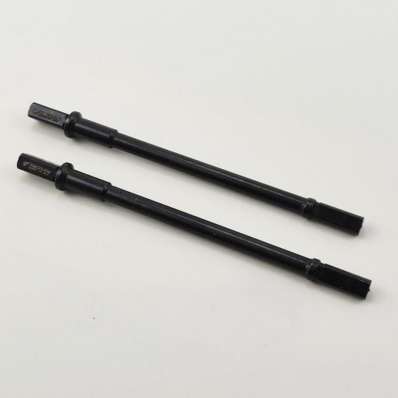 Steel Rear Axle Shaft Set for SCX10 III - Black (Straight Axle Shaft)