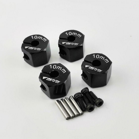 Alloy Wheel Hex Adaptor 12x10mm - Black