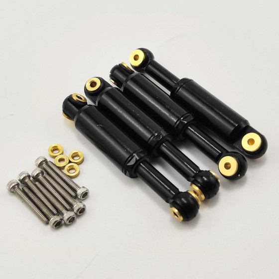 Alloy Shocks with Built-in Shocks Set - Black for SCX24 4pcs/se