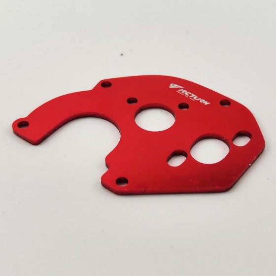 Alloy Motor Mount Plate for SCX24 - Black / Silver / Red