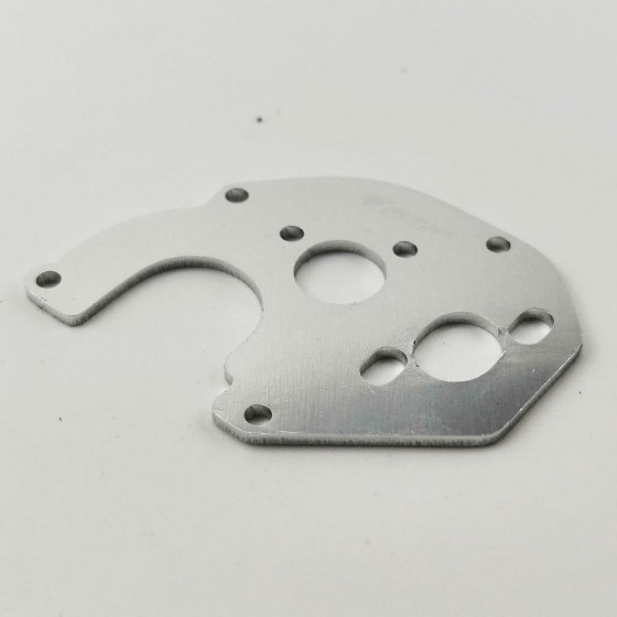 Alloy Motor Mount Plate for SCX24 - Black / Silver / Red