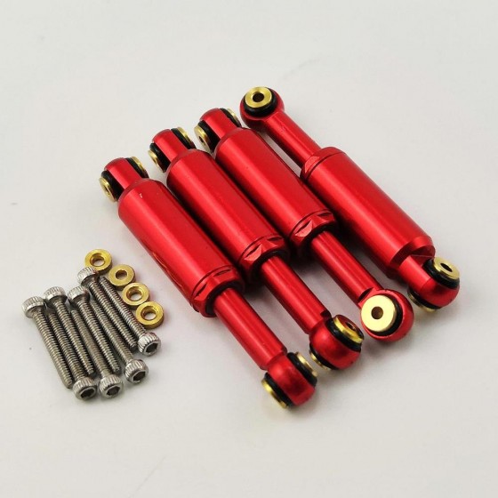 Alloy Shocks with Built-in Shocks Set - Black for SCX24 4pcs/se